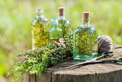 Herbs and Bottles